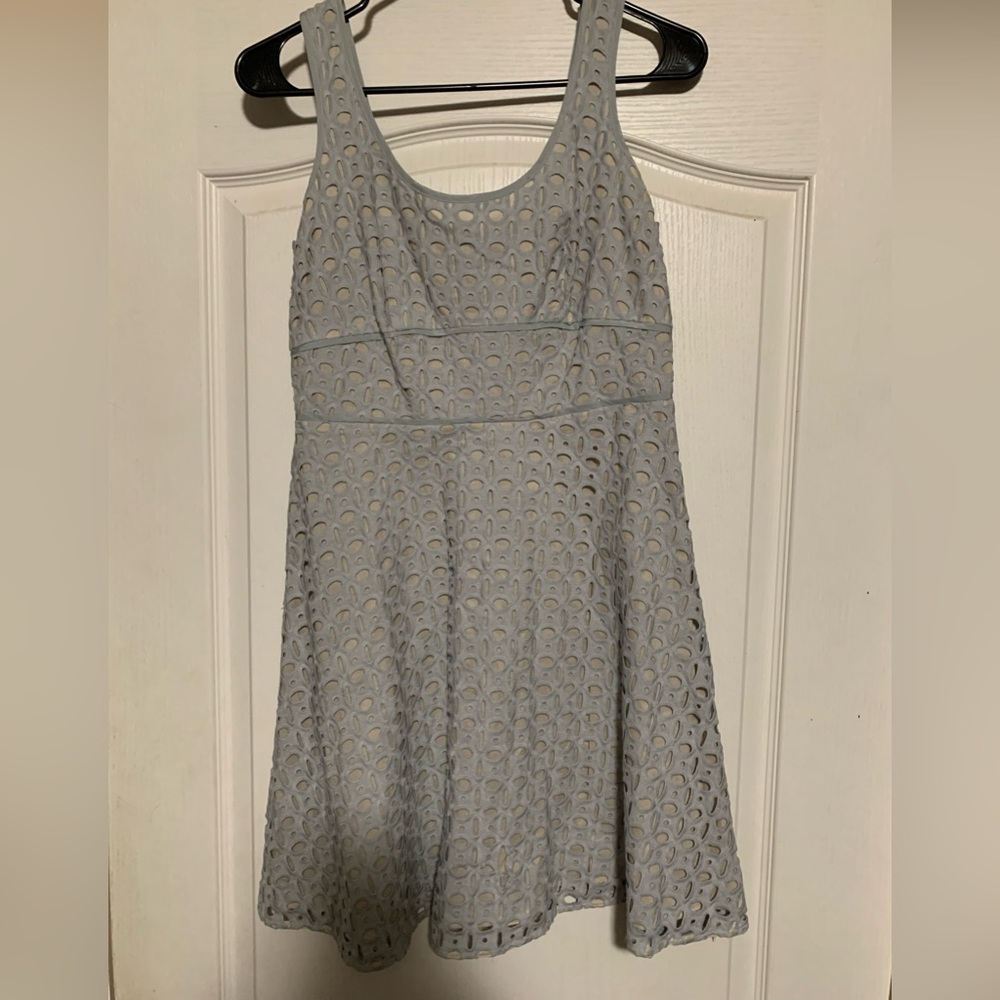 Loft dress size 2p. Super cute. Looks grey but more of a green/grey.